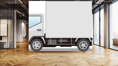 Car truck panel van white vector illustration Wall mural