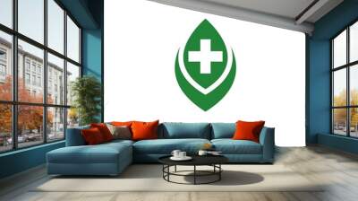 Health logo template design.Medical Cross logo design Wall mural