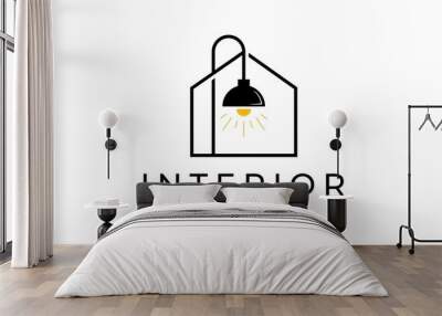 minimalist interior furniture home logo.
perfect for property, real estate, business etc. Wall mural