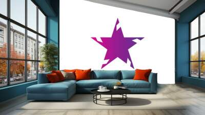 Premium star logo design Wall mural