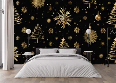 Christmas party celebration Wall mural