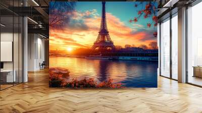 eiffel tower Wall mural