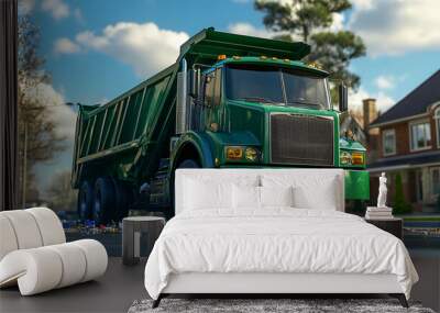 garbage truck Wall mural