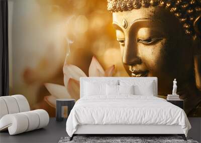 golden buddha Wall mural