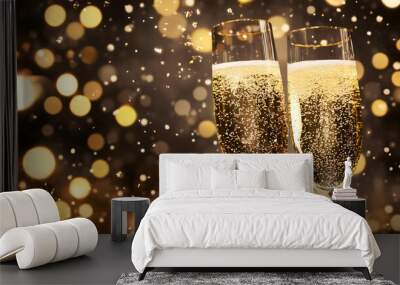 happy new year celebration Wall mural