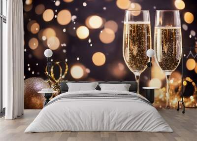 happy new year celebration Wall mural