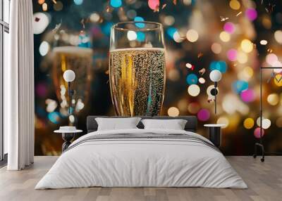 happy new year celebration Wall mural