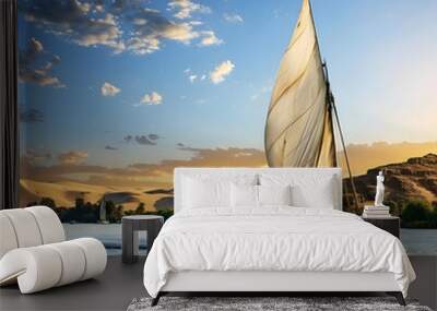 sail boat Wall mural