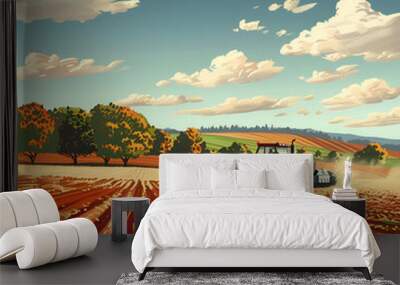 tractor Wall mural