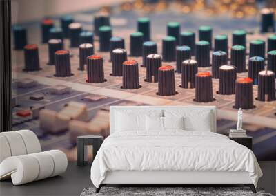 Mixing console in the Studio Wall mural