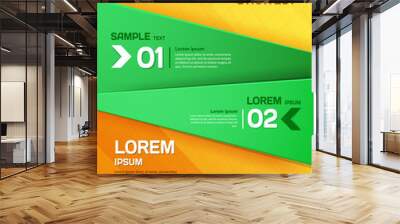 business template. poster. vector business flyer. for your busin Wall mural