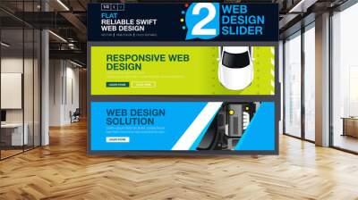 Web slider or banners design concepts for your Website. Wall mural