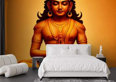 hindu god signs background Wall mural