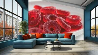 red circle gummies professional shot Wall mural