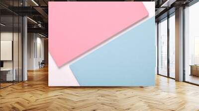 colored paper texture minimalism background. geometric shapes and lines Wall mural