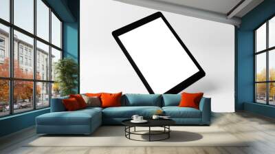 Mock up of a smartphone isolated on a background with shadow - 3d rendering Wall mural