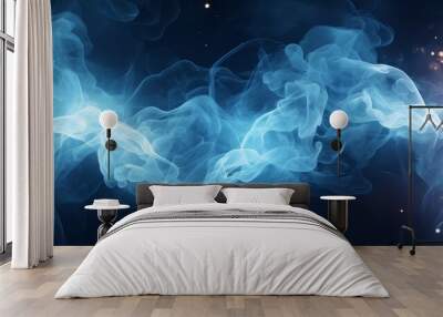 Contemporary Elegance The Blue Artistic Texture blue background, texture Wall mural