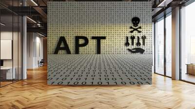 APT concept text sunlight 3D illustration Wall mural