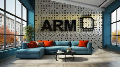 ARM concept text sunlight 3D illustration Wall mural