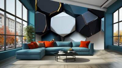 Abstract blue background Wall mural