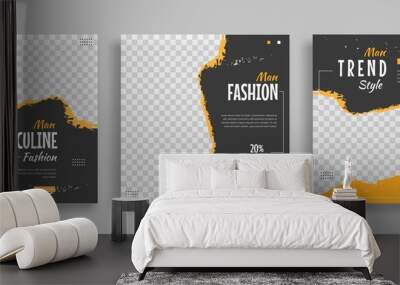 man fashion Creative social media post template design vector illustration Wall mural