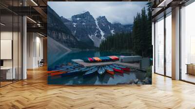 lake louise banff national park Wall mural