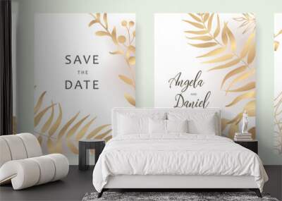 wedding gold big Wall mural