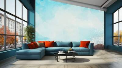 Hand rescue. Watercolor christian concept banne Wall mural