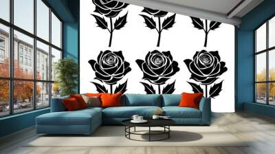 set of roses vector design  Wall mural