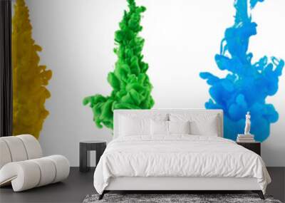 abstract rainbow color splash set Wall mural