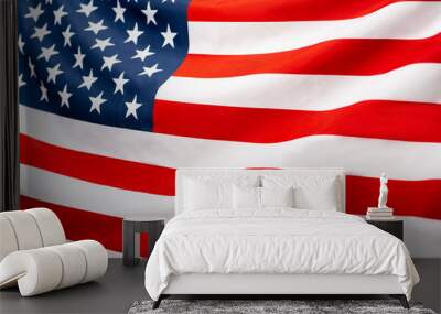 Close up of American flag background, elections in USA Wall mural