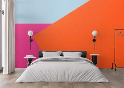 Geometric textured abstract color background Wall mural