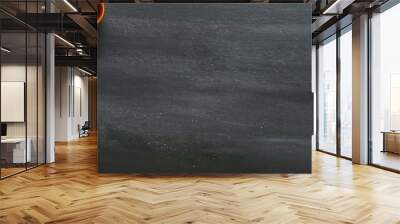 Supplies for school border on black chalkboard, panorama Wall mural