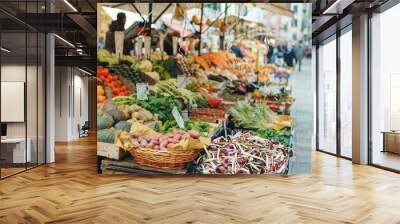 food market in venice italy Wall mural