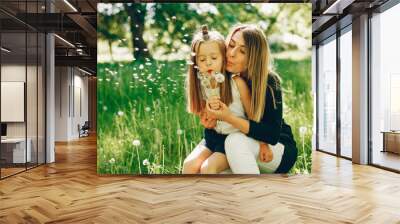 mother with daughter Wall mural