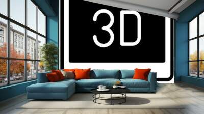 3d screen Wall mural