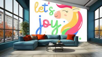 Lets Joy  Wall mural