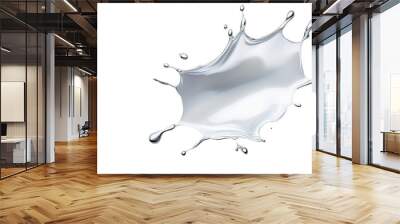 A dynamic splash of liquid, capturing the essence of movement and fluidity. Perfect for creative and artistic projects. Wall mural