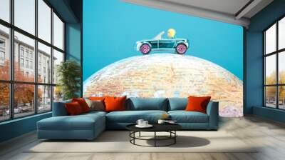 go around the world Wall mural