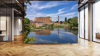 view of the river Derwent Wall mural