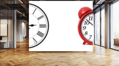 02:52 (AM and PM) or 14:52 time clock icons Wall mural