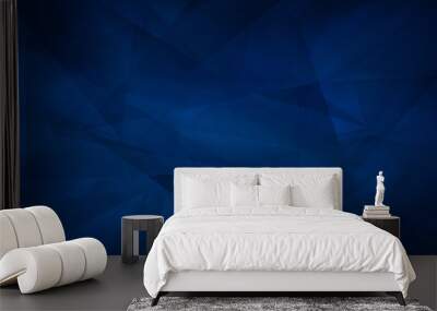 Abstract dark blue and black gradient texture background Wall mural