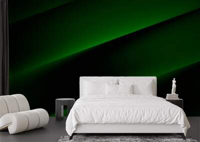 Dark green abstract background for wide banner Wall mural