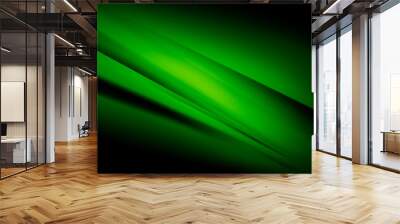 Green color dark background Wall mural