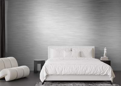 Metal brushed texture gray background Wall mural