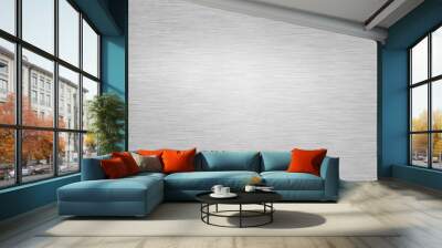 Metal brushed texture gray background Wall mural