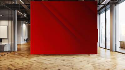 Red background for wide banner Wall mural