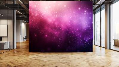 Glittering Pink and Purple Bokeh Background Wall mural