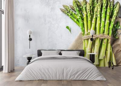 a bundle fresh asparagus Wall mural