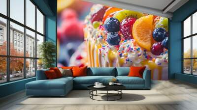 Festive Colorful Cake Wall mural